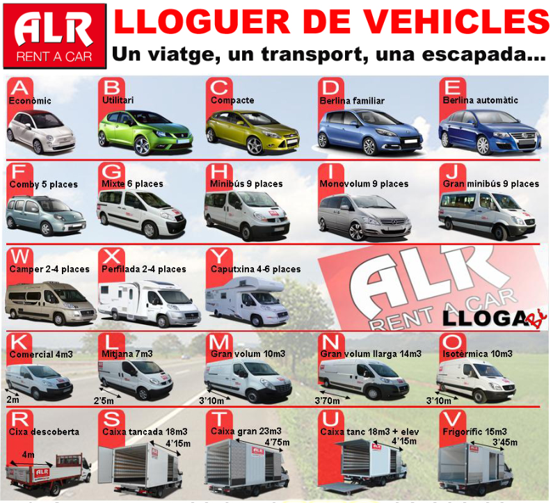 Flota lloguer vehicles a olot